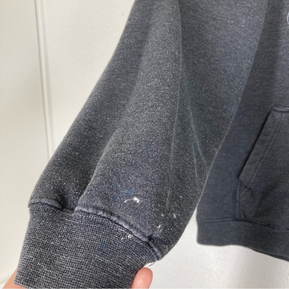 No Fear Hoodie Y2K Mens Medium Grunge Skate  Dark Gray Tribal - Picture 14 of 16